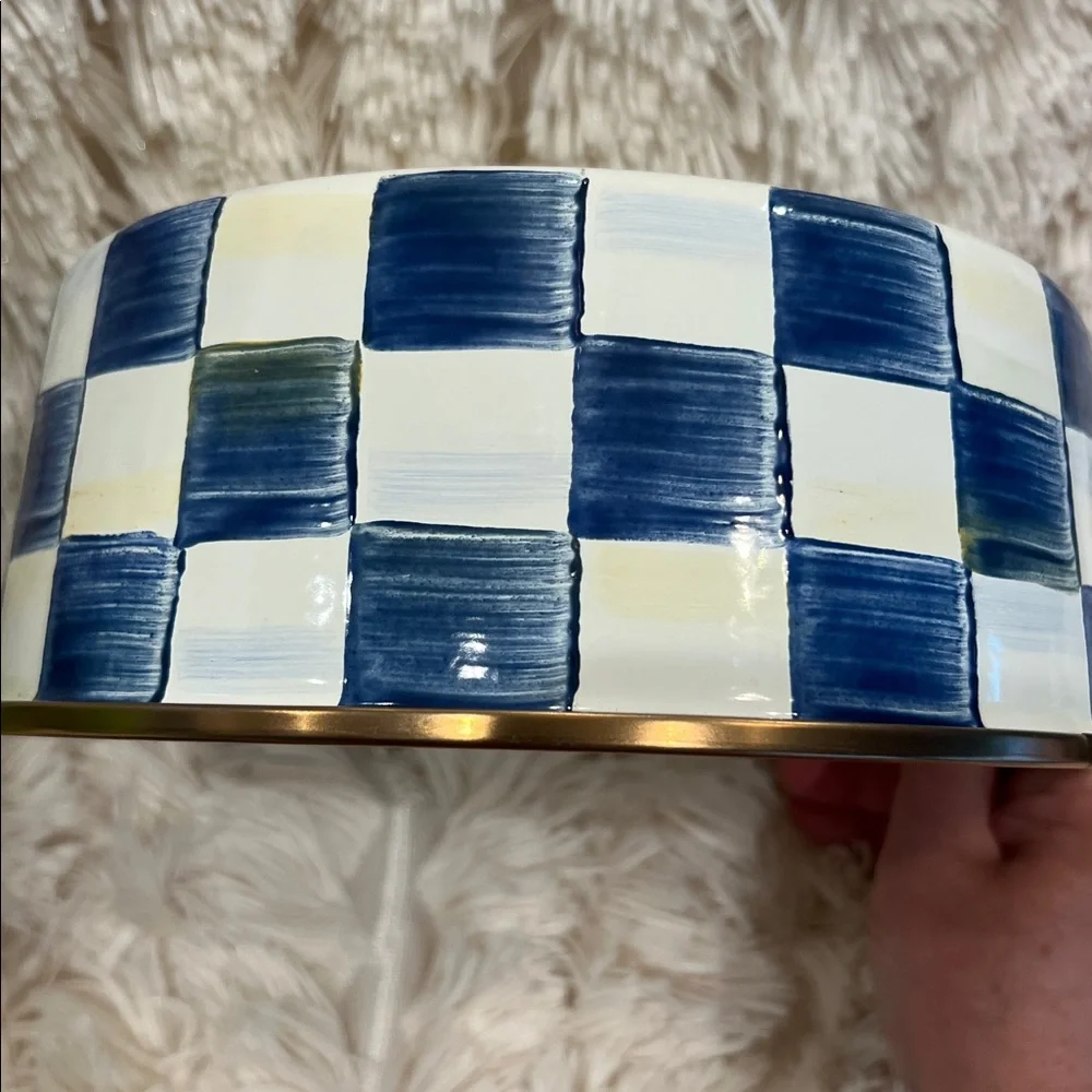 🎉Host Pick 2x🎉MacKenzie-Childs Large Royal Check Pet Dish